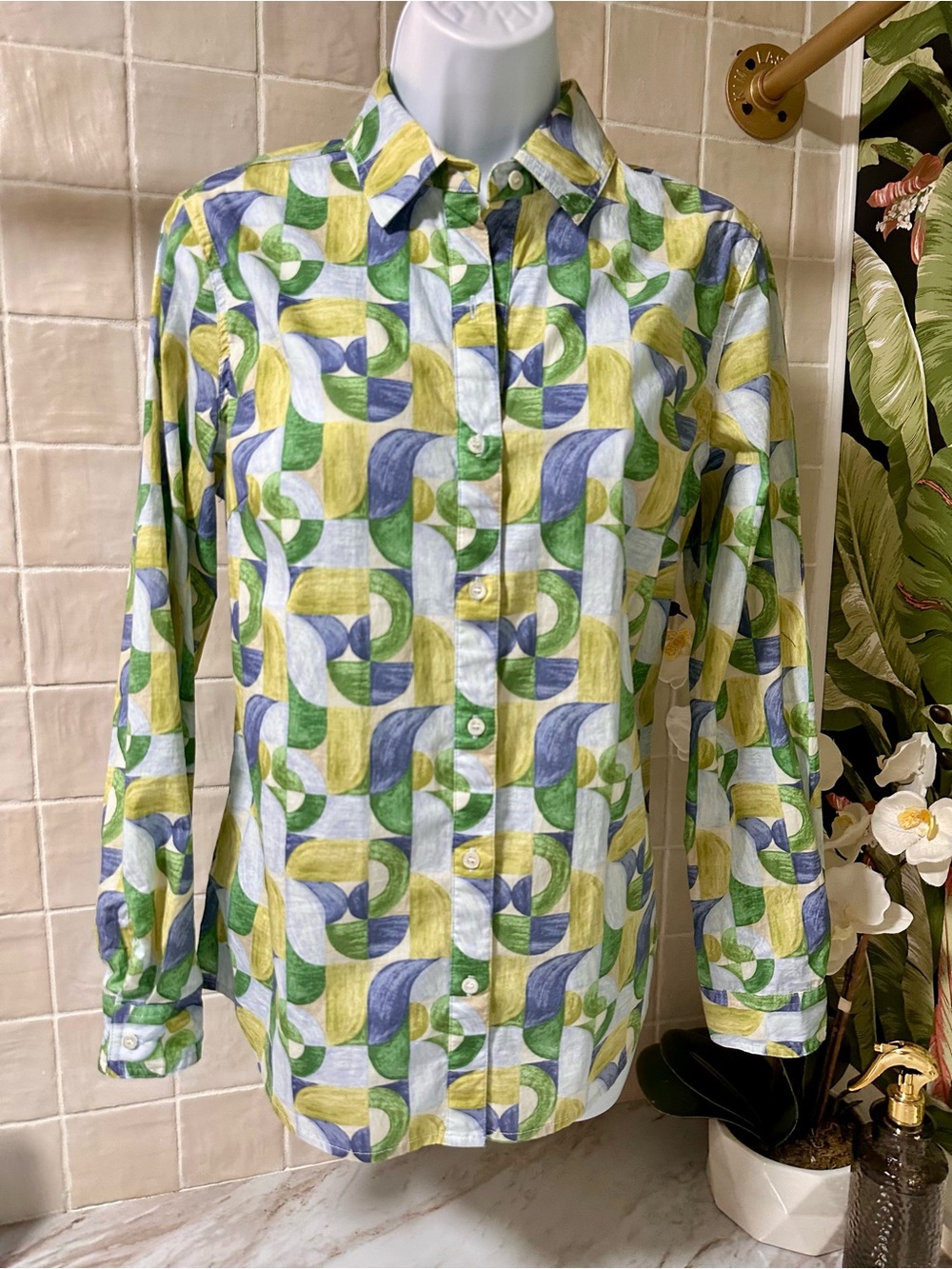 J. McLaughlin button down blouse - S